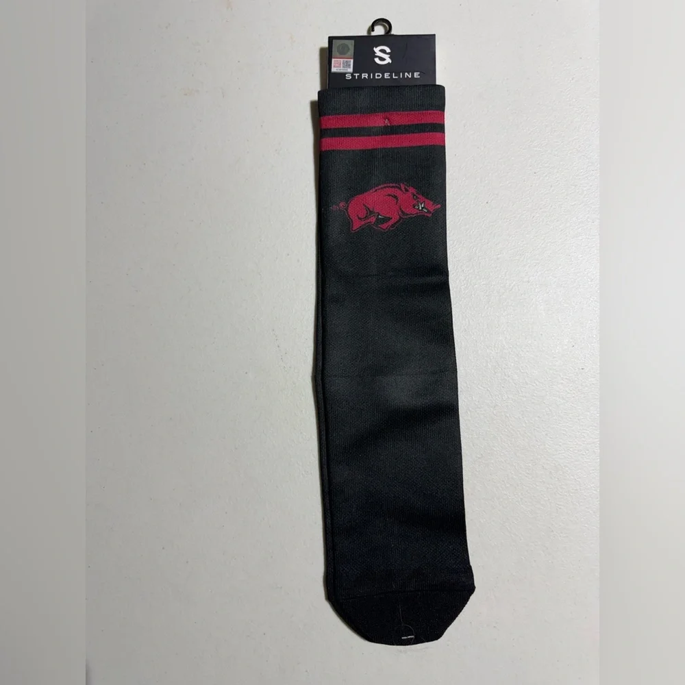 Strideline University of Arkansas crew socks